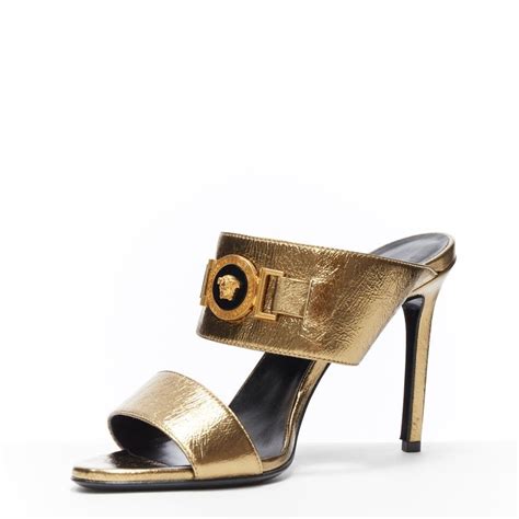 versace leaf heels|versace tribute high heels.